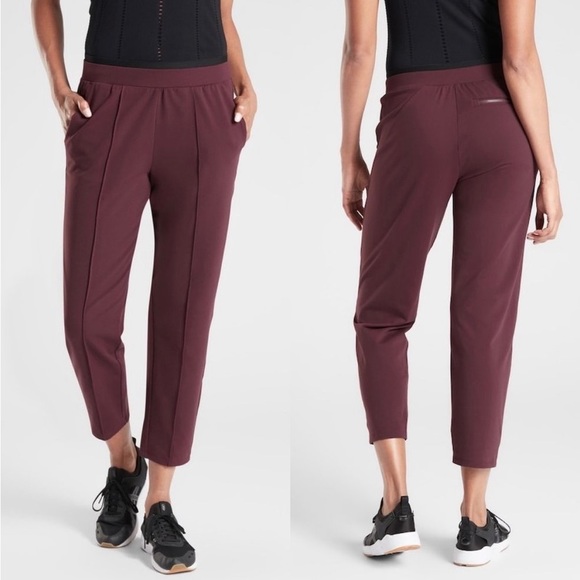 Athleta Pants - Athleta Venice Pintuck Pant - Burgundy